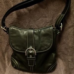 Black Leather Coach purse